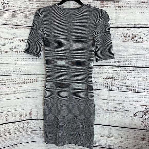 Minnie rose Dress womens size Xs space dye knit bodycon Gray - Picture 5 of 9